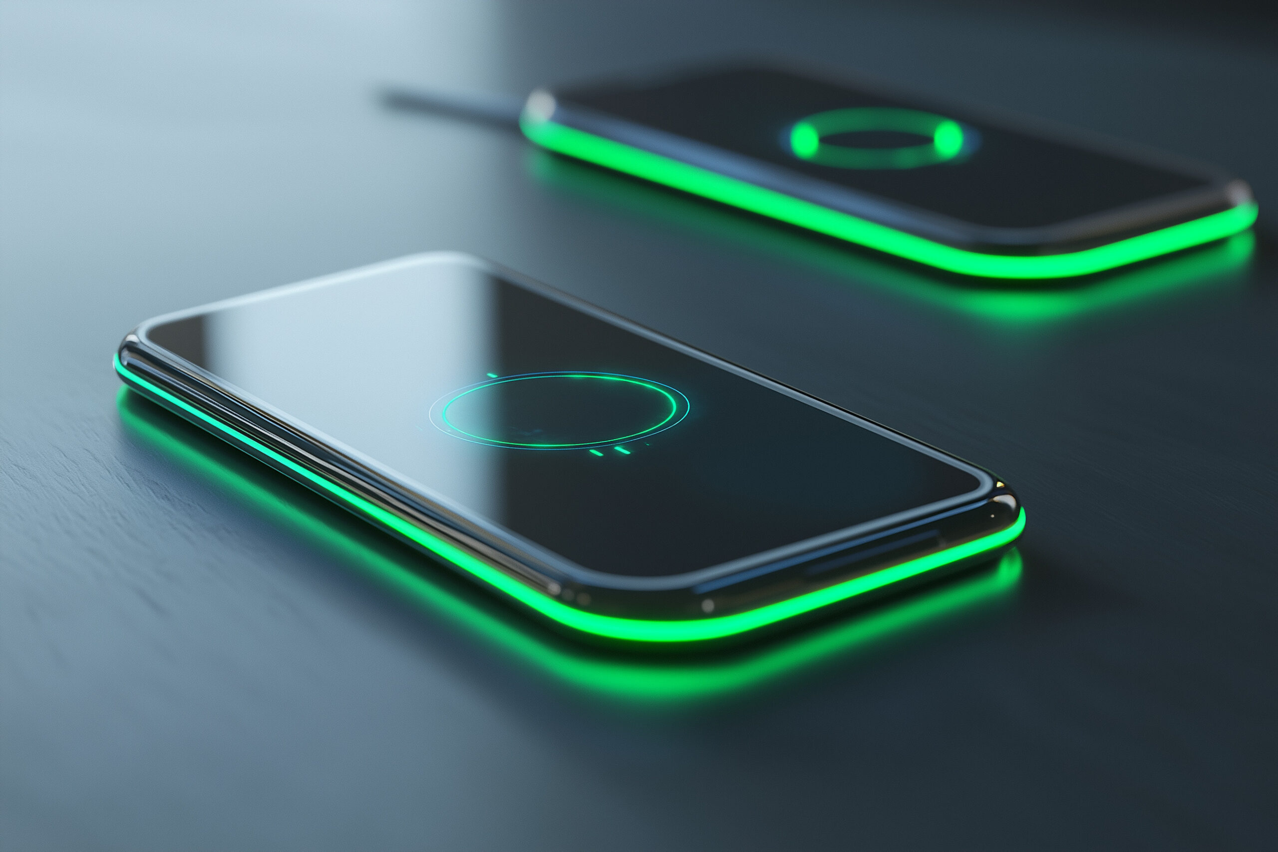 スマホ充電中