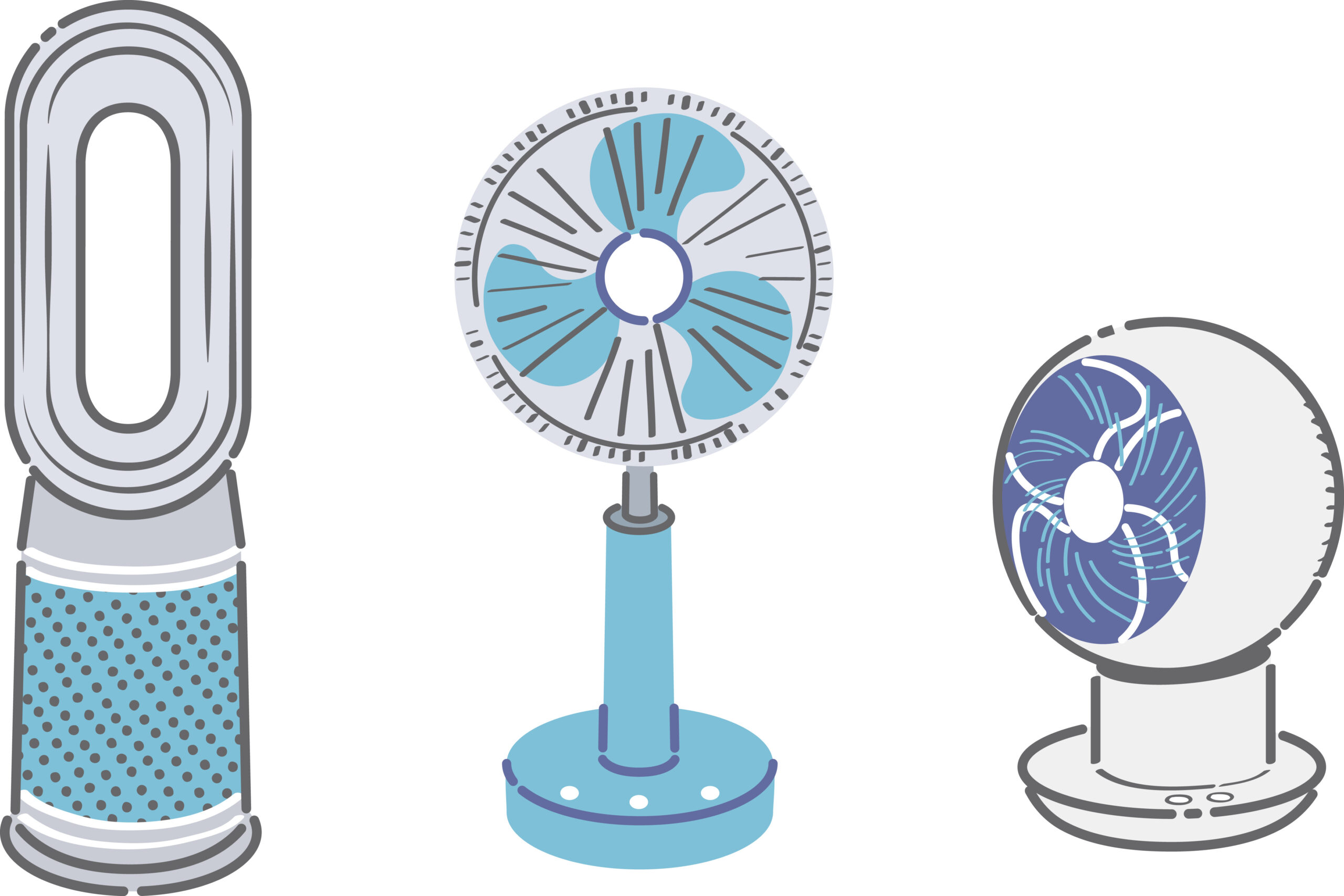 扇風機とサーキュレーター