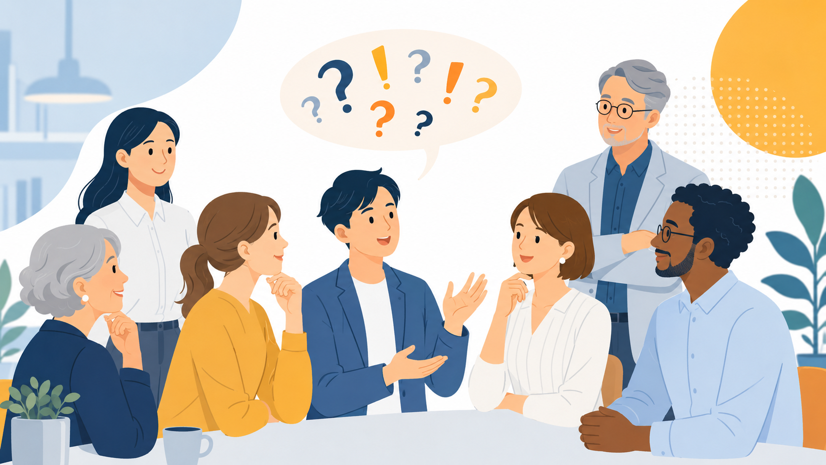 社内での会話イメージ