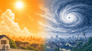 40℃「酷暑日」の次は台風がやってくる？