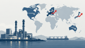 日本と欧州で上昇し米国と豪州で横ばい以下となった卸電力価格の国際比較とガス火力発電